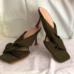 Cute green Mules - bought for an event I never made it to !